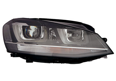 Scheinwerfer rechts Xenon Kurvenlicht LED (D3S+H7) Volkswagen Golf