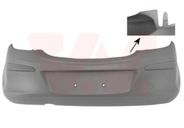 Stoßstange hinten (5 Türer) Opel Corsa D STARSILBER (Z157)