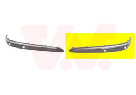 Leiste Stoßstange vorne links +chrom +PDC Mercedes E-klasse W211 BRILJANTSILBER (744)