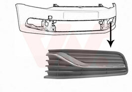 Stoßstange Gitter Vorne links chromleiste Volkswagen Polo 6C
