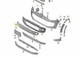 Abschlepphaken blende Stoßstange vorne Volkswagen Up